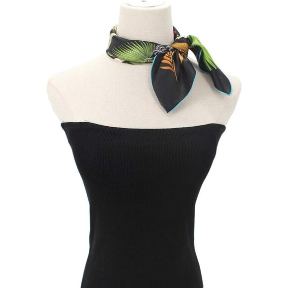 Mulberry Silk Digital Printed Neckerchief For Women's - Picture 3 of 7